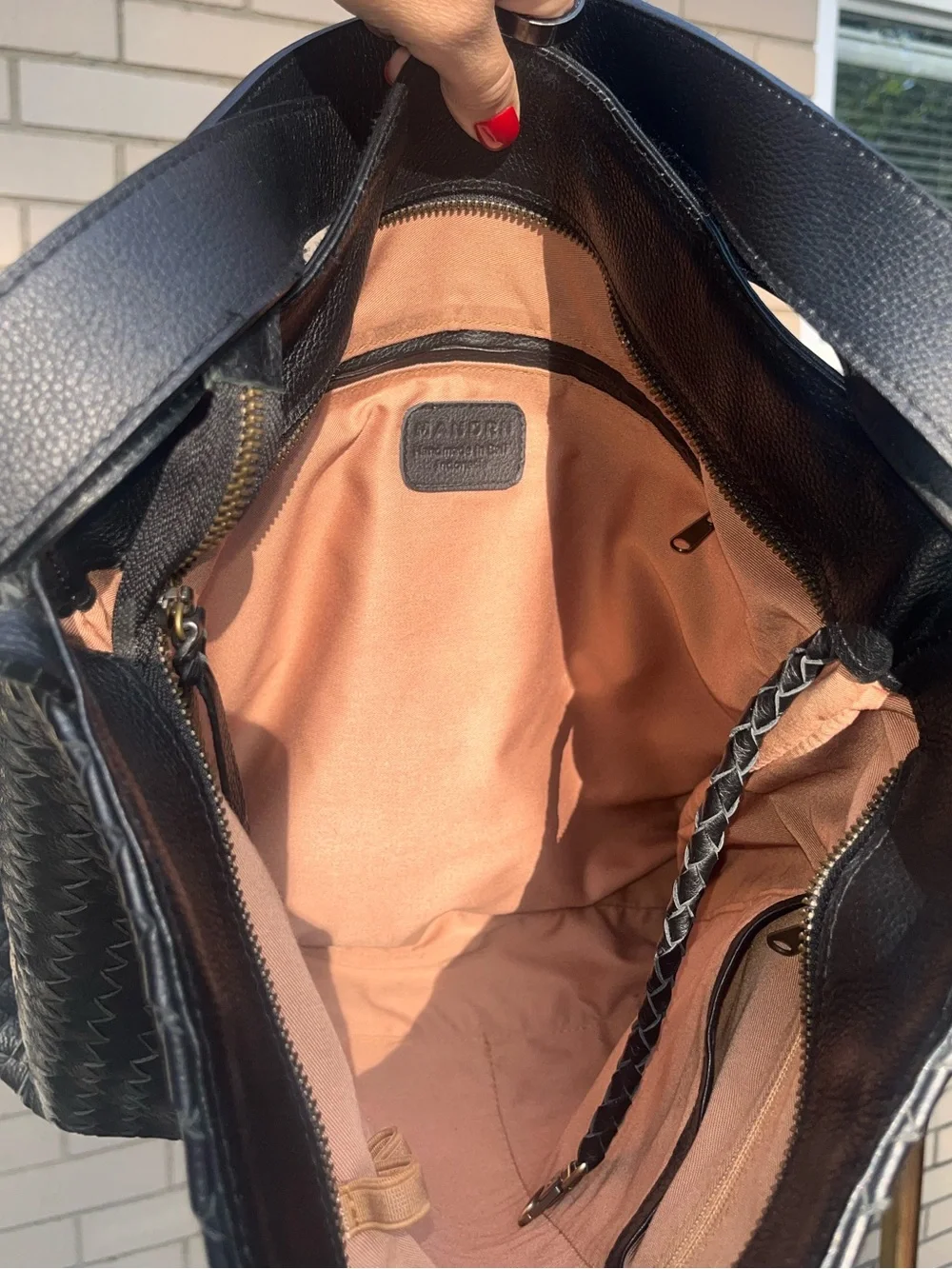 Mandrn Woven Evra Tote - Black
